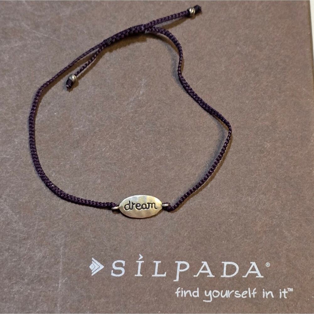 Silpada Dream Sterling Silver Cord Bracelet B2317 Retired